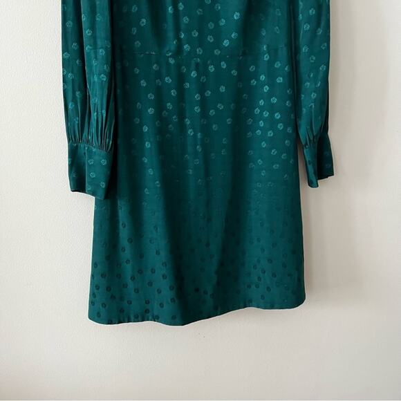 J. Crew Shift Dress in Jacquard Floral Dot - Picture 3 of 7